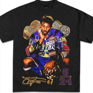 Kobe The 2001 NBA World Champion Black Graphic T-Shirt New EXCLUSIVE!!!!